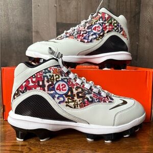 Nike Griffey 2 MCS JRD Baseball Cleats Jackie Robinson Men Sz 8.5 New HJ4509-001